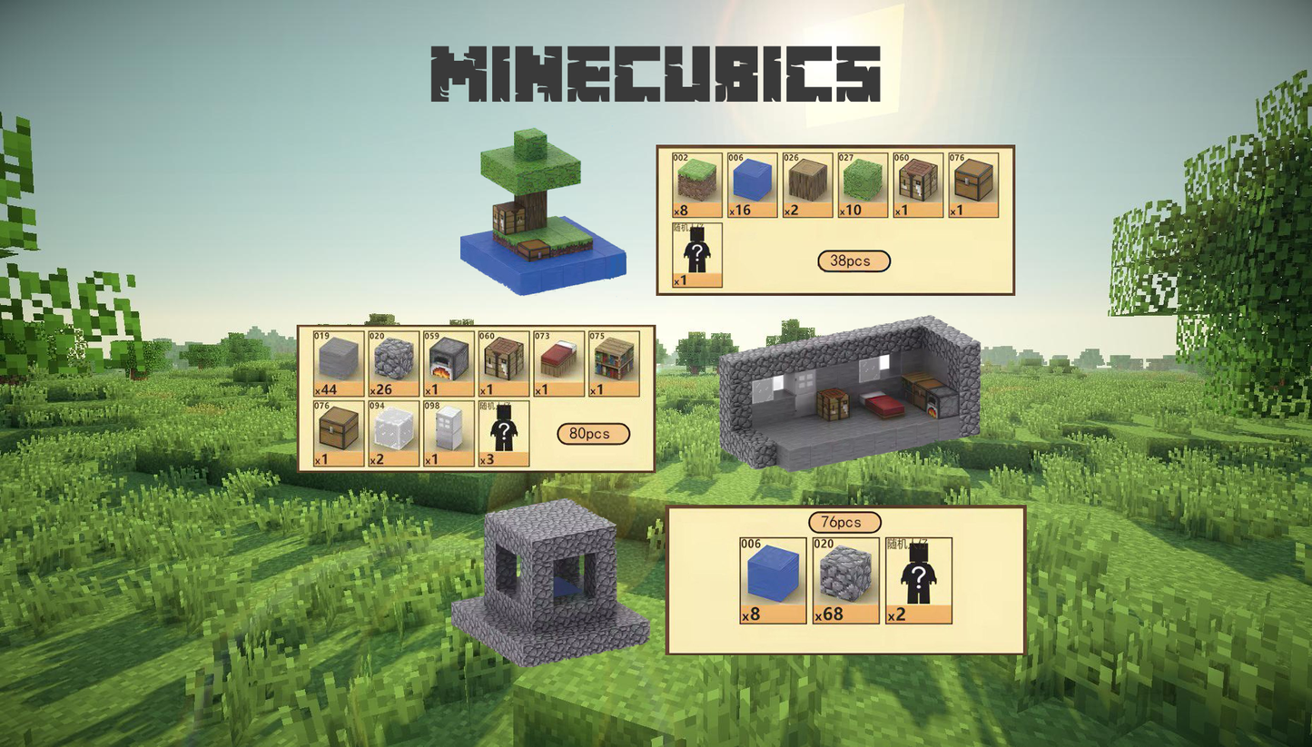 MineCubics Magnetic Set 3x 194pcs